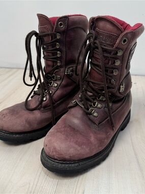 Northlake Goretex Thinsulate Ultra 1000 Burgundy BrownLeather Lace-Up Work Boots